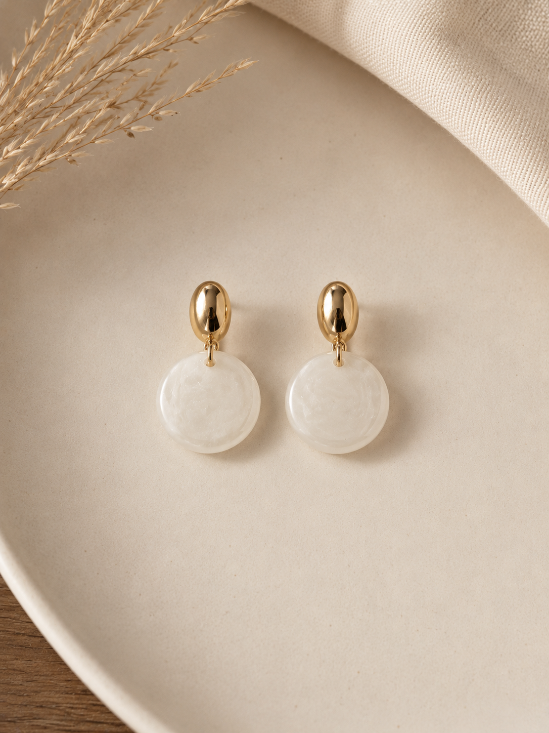 Boucles d’oreilles perle – vue 1