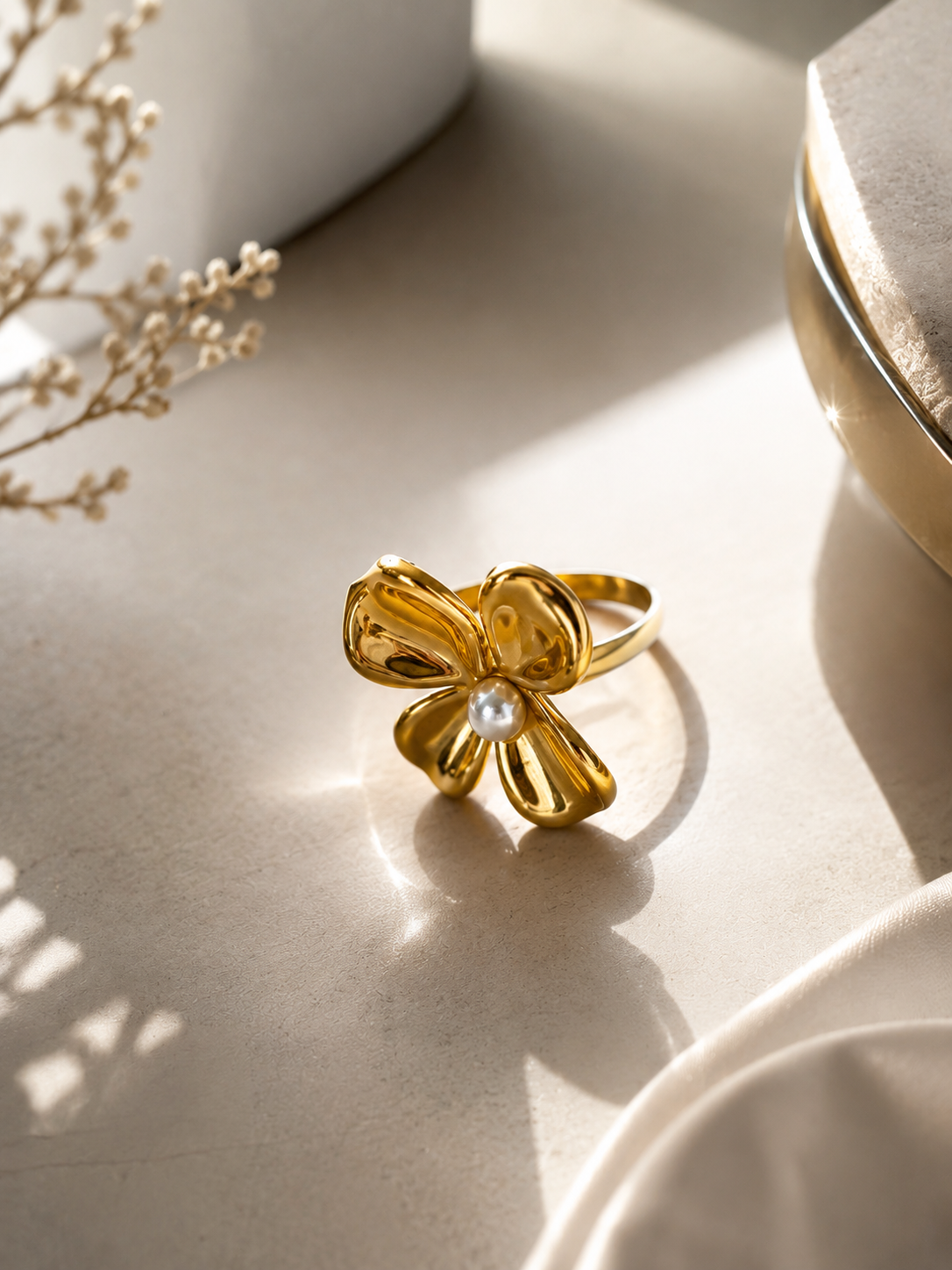 Bague fleur Dorée 💍