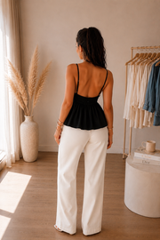 Top noir chic femme – vue 2