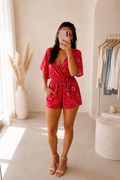 Combinaison Bohème Rouge – Taille Unique – vue 1