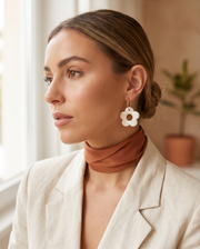 Boucles d’oreilles fleurs – vue 2