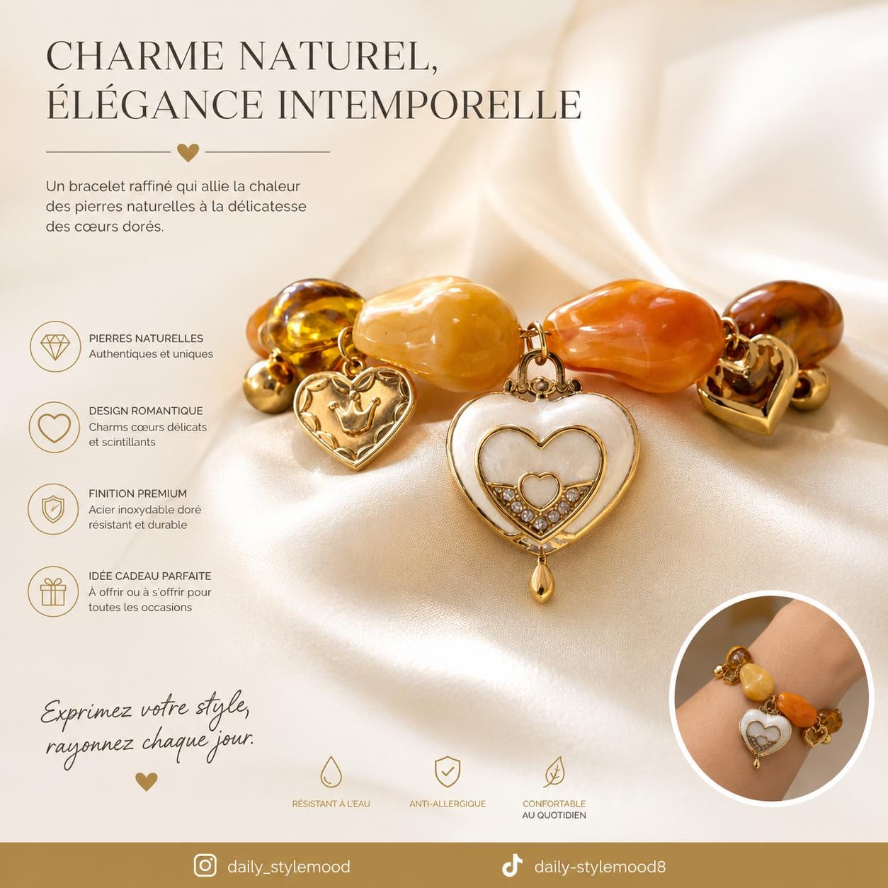 Bracelet cœur: