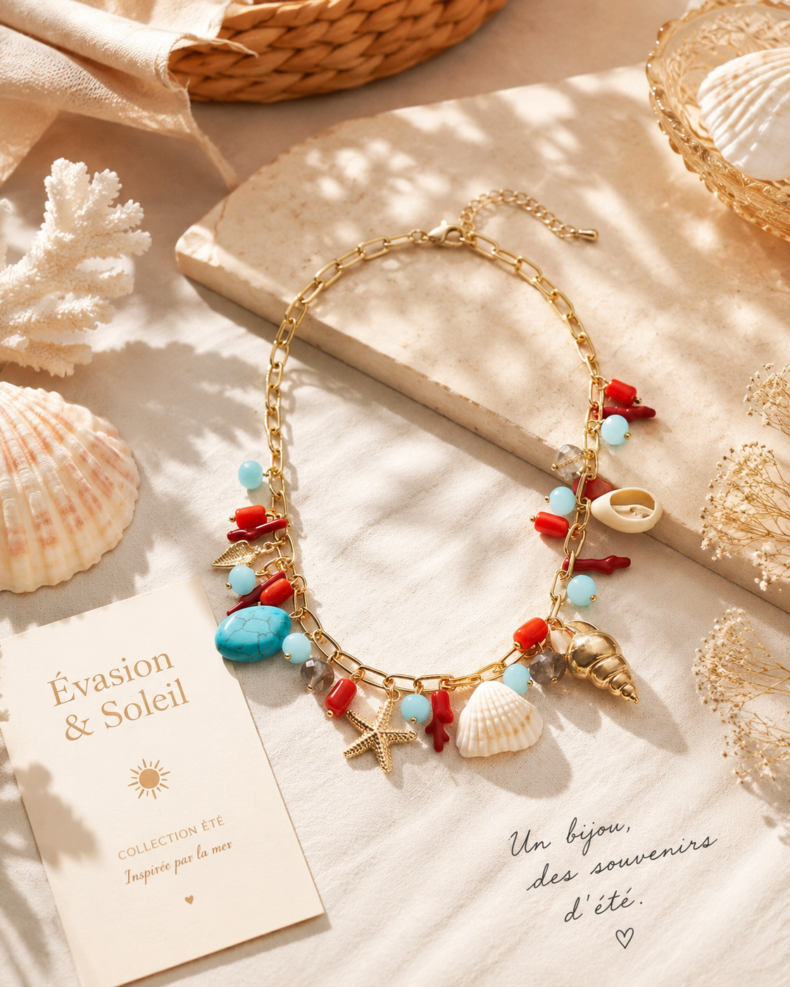 Collier coquillages🐚