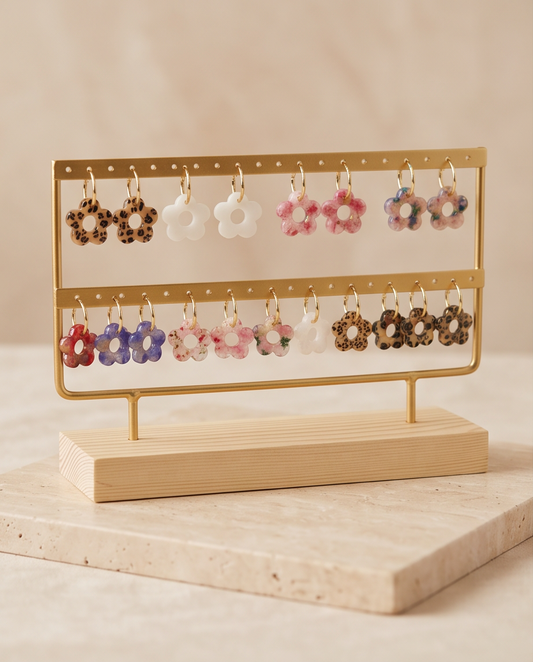 Boucles d’oreilles fleurs: