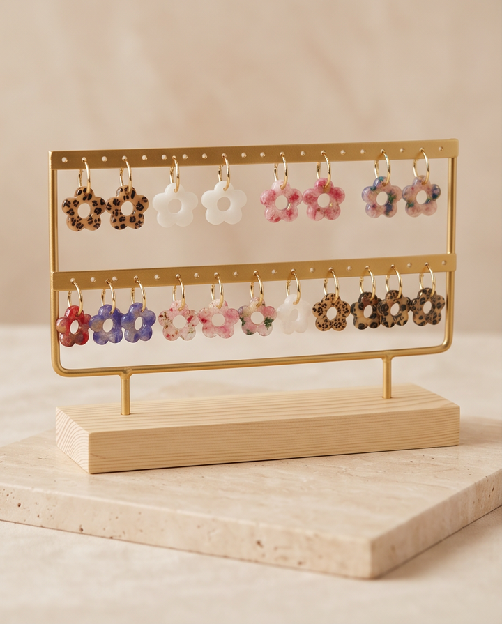 Boucles d’oreilles fleurs