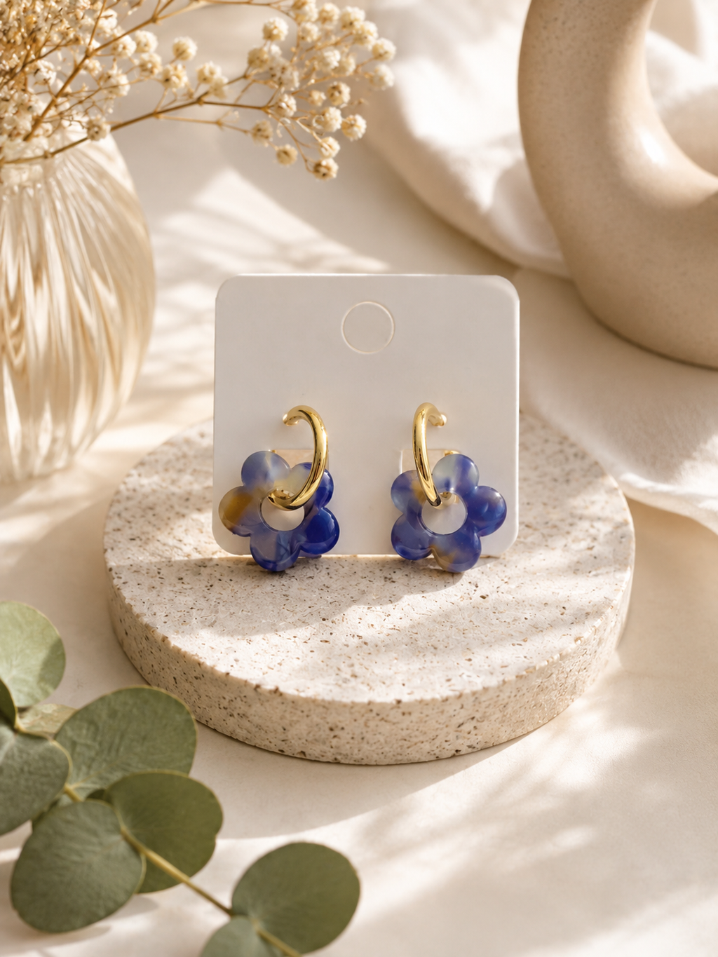 Boucles d’oreilles fleurs – vue 7