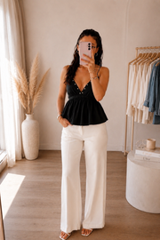 Top noir chic femme – vue 1