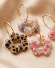 Boucles d’oreilles fleurs – vue 3