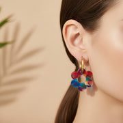 Boucles d’oreilles fleurs – vue 4