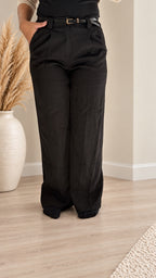 Pantalon Jade noir vue de face - Daily Stylemood