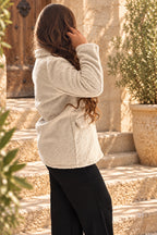 Veste Alba beige vue de profil